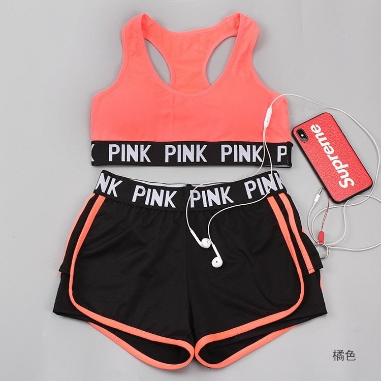 2020 new Gym Set Women Yoga Set Women Workout Clothes Gym Wear Jogging Sport Set Women Fitness Clothing Conjunto Sport Mujer