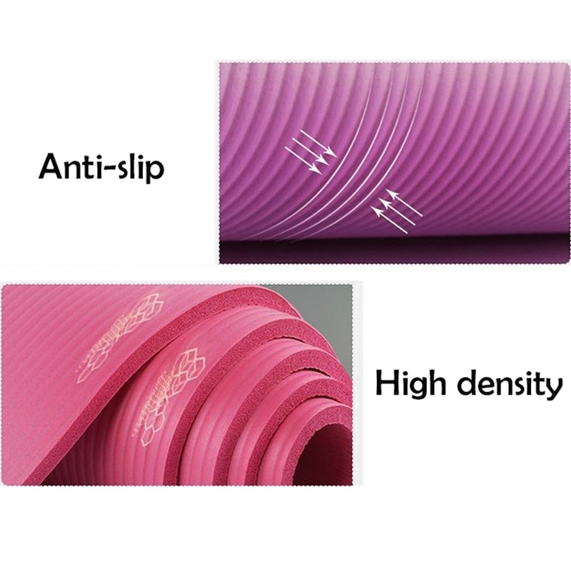 20mm Thickened Yoga Mat Tear Resistant NBR Non-slip Fitness Gymnastics Mats With Mat Yoga Strap Women Sports Gym Pilates Pads