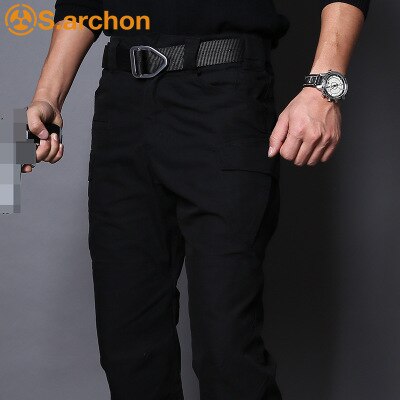S.archon SWAT Combat Military Tactical Pants Men Large Multi Pocket Army Cargo Pants Casual Cotton Security Bodyguard Trouser