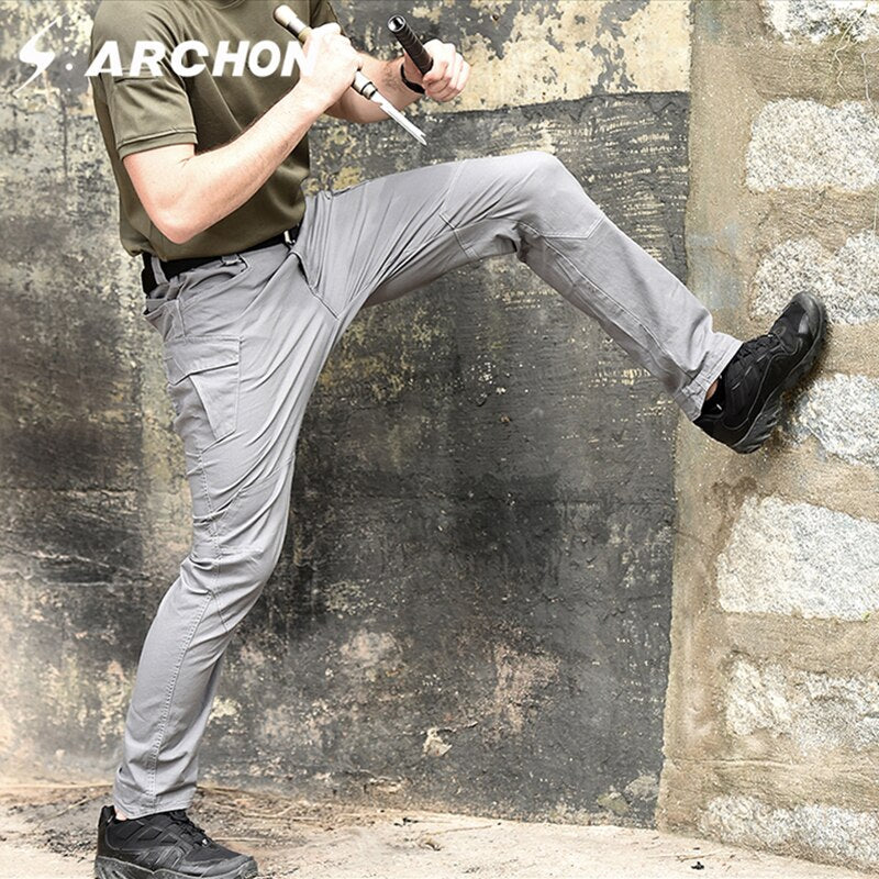 S.archon SWAT Combat Military Tactical Pants Men Large Multi Pocket Army Cargo Pants Casual Cotton Security Bodyguard Trouser
