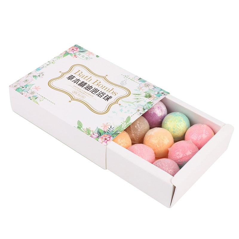 12pcs/set Mini Hand Bath Foot Spa Natural Mini Handmade Bathing Foot Spa Rich Essential Oils Bath Ball Foot Bath Ball