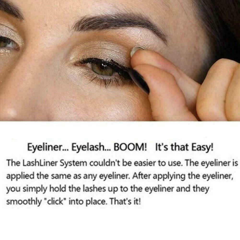 Magic Self-adhesive Liquid Eyeliner Pencil Glue-free Magnetic-free for Eyelashes Waterproof Eye Liner Pen Makeup Cosmetic