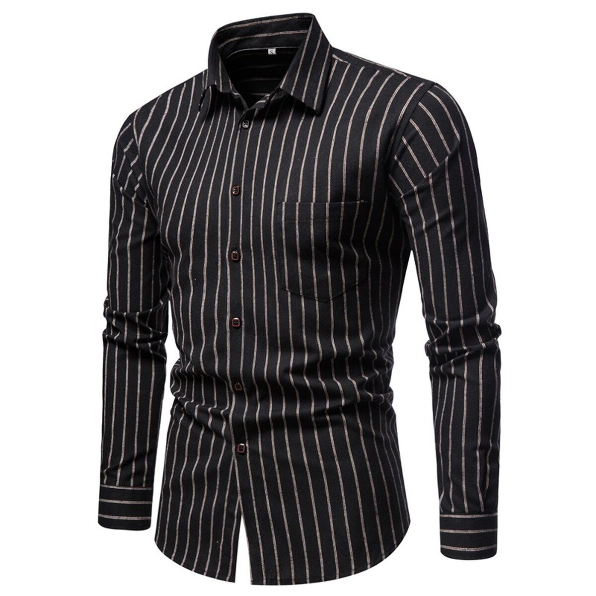 FEGKZLI Men's Casual Plaid Cotton Shirts Long Sleeve Spring Summer Fashion Buttons-up Tops Shirts Homme Mens Dress Shirts