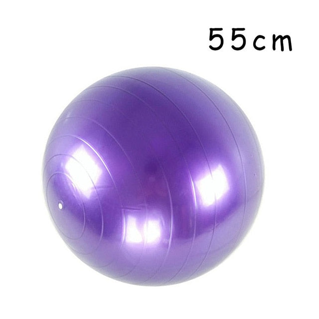 New PVC Fitness Yoga Ball Thickened Explosion-proof Exercise Home Gym Pilates Equipment Balance Ball 45cm/55cm/65cm/75cm/85cm
