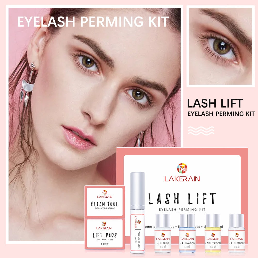 Lakerain New Lash Lift Kit Eyelash Lifting Lash Lifting Lashes Curl Eyelash Perm Eyelash Growth For Salon Home Use Dropship
