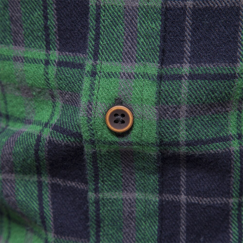 Brand Plaid Shirts Men's 100% Cotton Casual Checked Shirt High Quality Slim Fit Harajuku Shirts Men