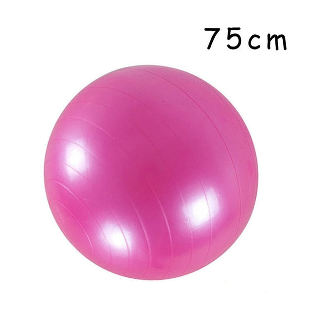 New PVC Fitness Yoga Ball Thickened Explosion-proof Exercise Home Gym Pilates Equipment Balance Ball 45cm/55cm/65cm/75cm/85cm