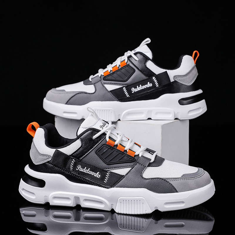 Soft Men's Sports Shoes Brands Branded Tennis Shoes Men's Trendy Shoose For Men Shockproof Air Sneakers Brand Massage Tennis