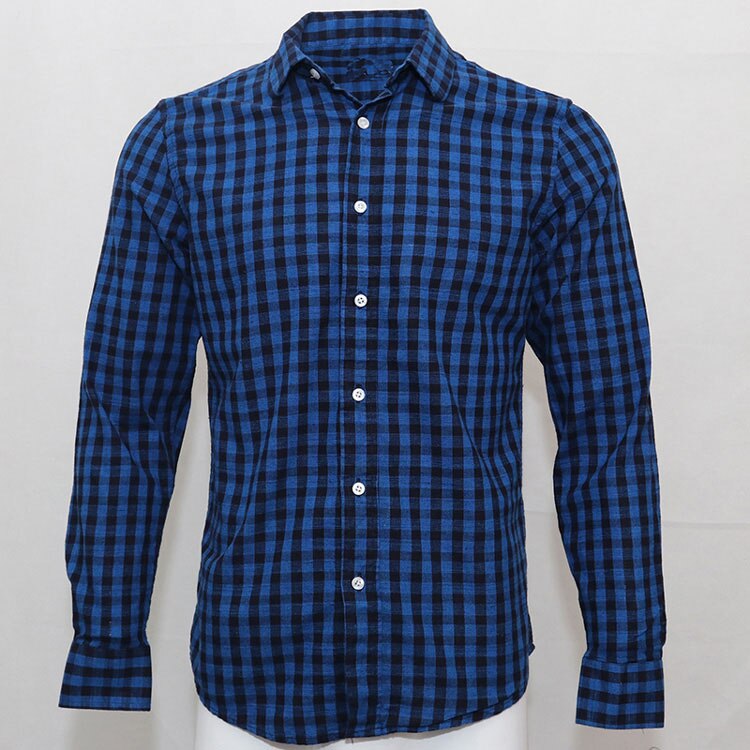 Man fashion cro codile plaid striped shirt male long sleeve dress shirts 100% cotton hombre chemises homme