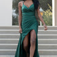 Satin Mermaid Double Spaghetti Straps Long Evening & Bridesmaid Dress AC391-3