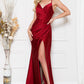 Satin Mermaid Double Spaghetti Straps Long Evening & Bridesmaid Dress AC391-4