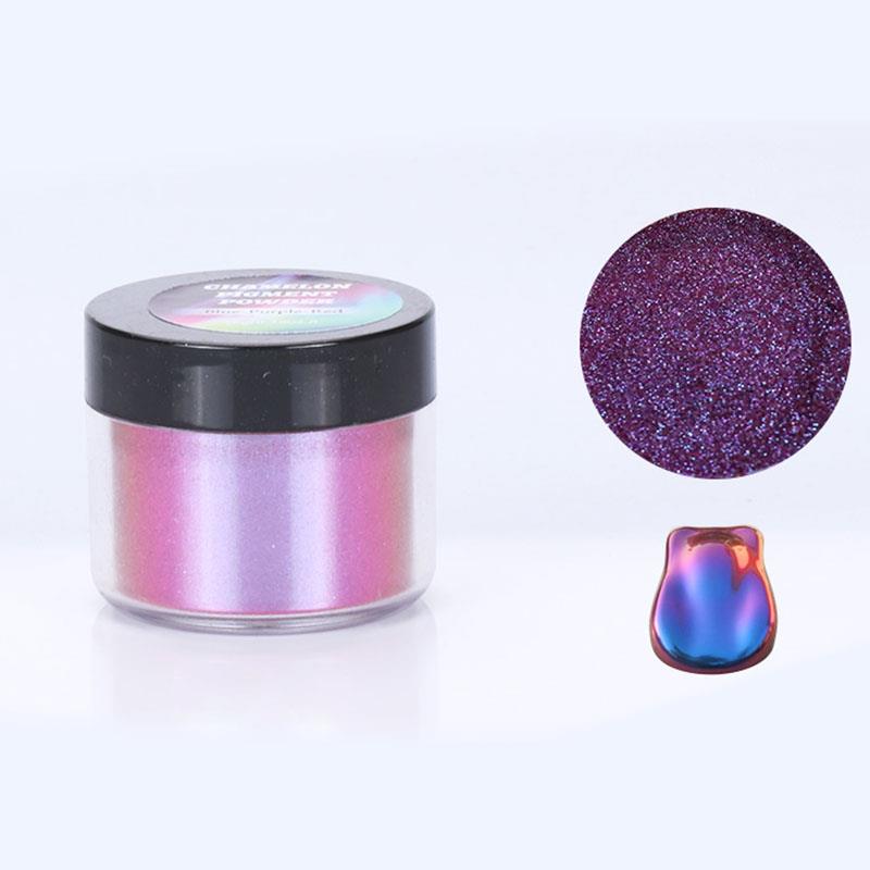 12 Colors 5g Chameleon Powder Epoxy Resin Colorant Makeup Bath Bomb Soap Candle Making Powder Pigment Resin DIY Jewelry Making