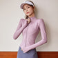 Autumn Sport Jacket Women Long Sleeve With Thumb Hole Yoga Shirt Zipper Design Fitness Sports Top Coat Workout Running Gym Wear