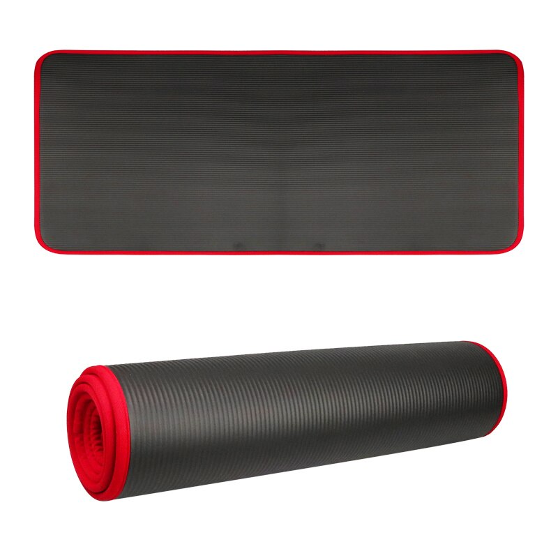 10MM Extra Thick 183cmX61cm Yoga Mats NRB Non-slip Exercise mat For Fitness Tasteless Pilates Workout Gym Mats with Bandages