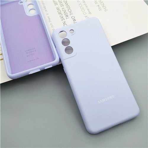 Samsung Galaxy S21 Ultra Plus 5G S21FE Case Silky Silicone Cover For S21+ S21Plus S21Ultra Full Protective Mobile Phone Shell