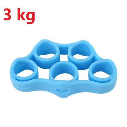 Hand Grips Silicone Finger Strength Exerciser Trainer Strengthener Portable  Fitness Equipment Grip Resistance Band Gripper NEW