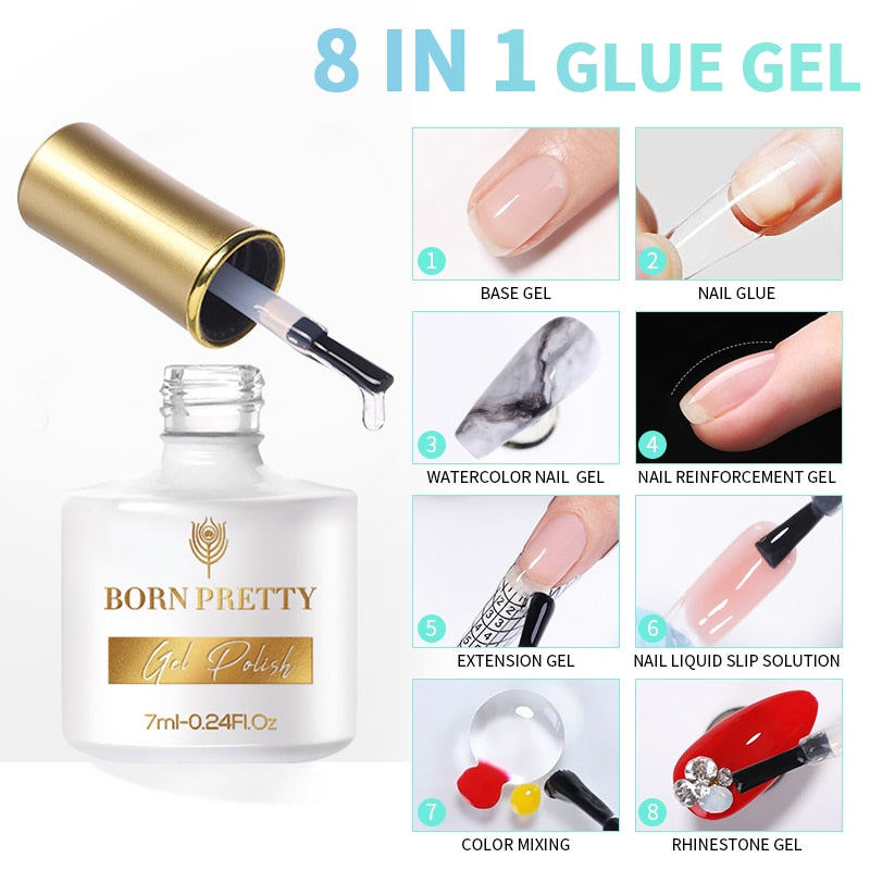 BORN PRETTY 7ml 9D Laser Cat Magnetic Gel Nail Gel Pink Magnetic Gel Soak Off UV LED Nail Varnish UV Gel Need Pink Nude Base