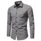 FEGKZLI Men's Casual Plaid Cotton Shirts Long Sleeve Spring Summer Fashion Buttons-up Tops Shirts Homme Mens Dress Shirts