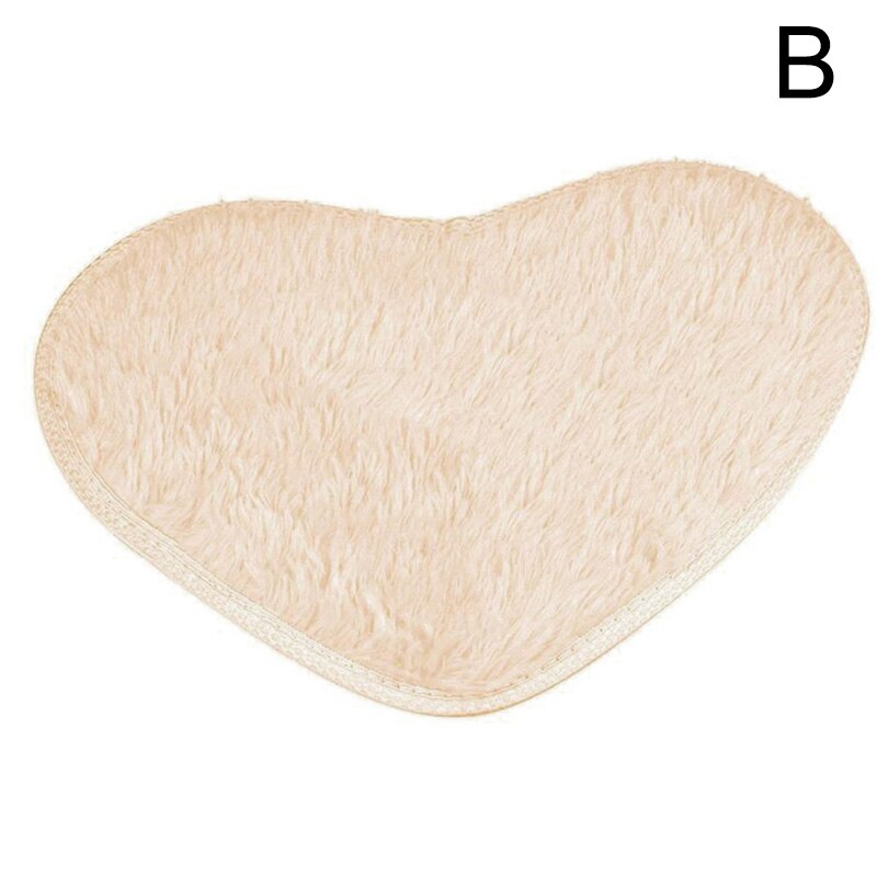 Bath Mats Mini 40X30cm Heart Shape Non-Slip Pad Rug Kit Toilet Pattern Bathroom Small Mats Floor Carpet Mattress For Home Decor