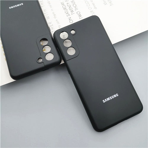 Samsung Galaxy S21 Ultra Plus 5G S21FE Case Silky Silicone Cover For S21+ S21Plus S21Ultra Full Protective Mobile Phone Shell