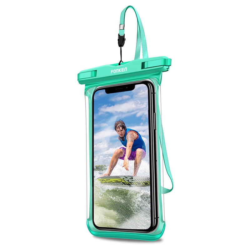 FONKEN Waterproof Phone Case For Iphone Samsung Xiaomi Swimming Dry Bag Underwater Case Water Proof Bag Mobile Phone Coque Cover