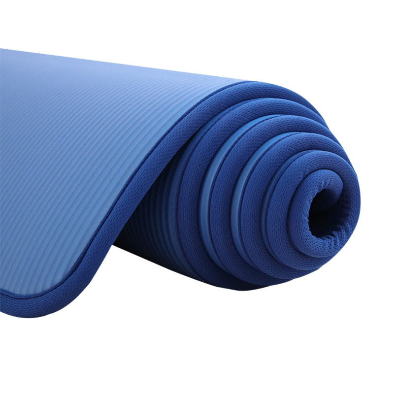 10MM Extra Thick 183cmX61cm Yoga Mats NRB Non-slip Exercise mat For Fitness Tasteless Pilates Workout Gym Mats with Bandages