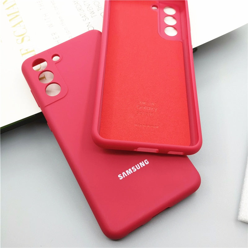 Samsung Galaxy S21 Ultra Plus 5G S21FE Case Silky Silicone Cover For S21+ S21Plus S21Ultra Full Protective Mobile Phone Shell