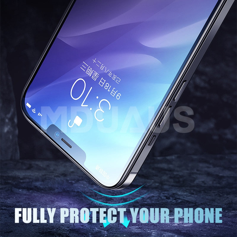 9999D Full Cover Glass For iPhone 11 12 Pro XS Max X XR 12 mini Screen Protector iPhone 8 7 6 6S Plus Tempered Glass Film Case