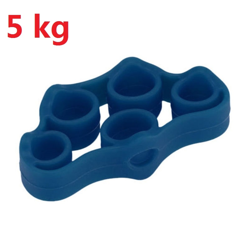 Hand Grips Silicone Finger Strength Exerciser Trainer Strengthener Portable  Fitness Equipment Grip Resistance Band Gripper NEW