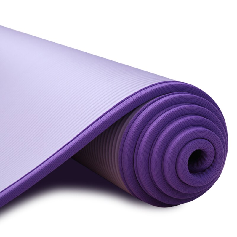 10MM Extra Thick 183cmX61cm Yoga Mats NRB Non-slip Exercise mat For Fitness Tasteless Pilates Workout Gym Mats with Bandages