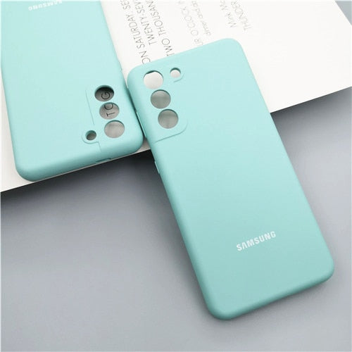 Samsung Galaxy S21 Ultra Plus 5G S21FE Case Silky Silicone Cover For S21+ S21Plus S21Ultra Full Protective Mobile Phone Shell