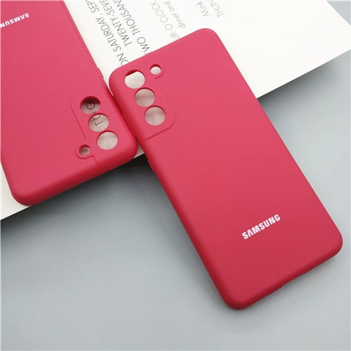 Samsung Galaxy S21 Ultra Plus 5G S21FE Case Silky Silicone Cover For S21+ S21Plus S21Ultra Full Protective Mobile Phone Shell