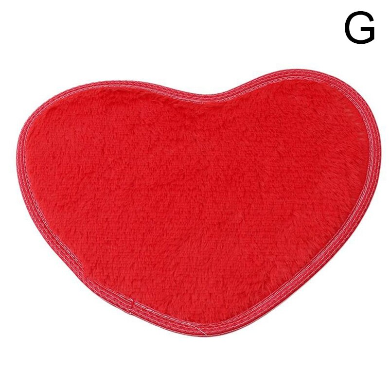 Bath Mats Mini 40X30cm Heart Shape Non-Slip Pad Rug Kit Toilet Pattern Bathroom Small Mats Floor Carpet Mattress For Home Decor