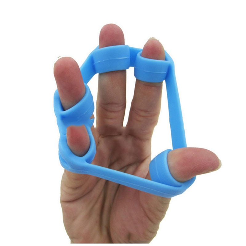 Hand Grips Silicone Finger Strength Exerciser Trainer Strengthener Portable  Fitness Equipment Grip Resistance Band Gripper NEW