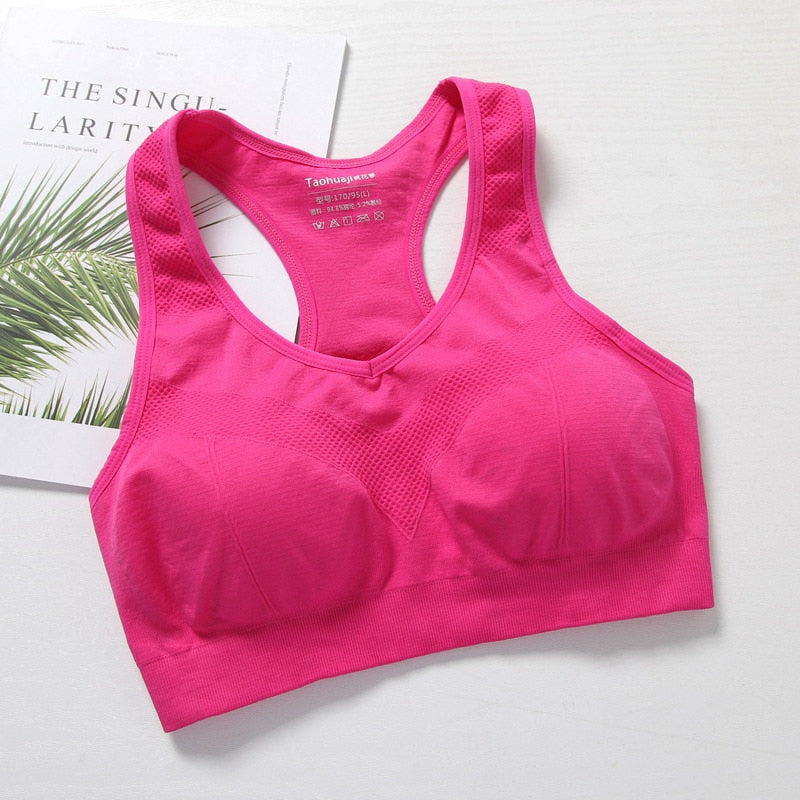 Women Sports Bra Top Push Up Fitness Yoga Bra Underwear Sport Tops For Women Breathable Running Vest Gym Wear bh