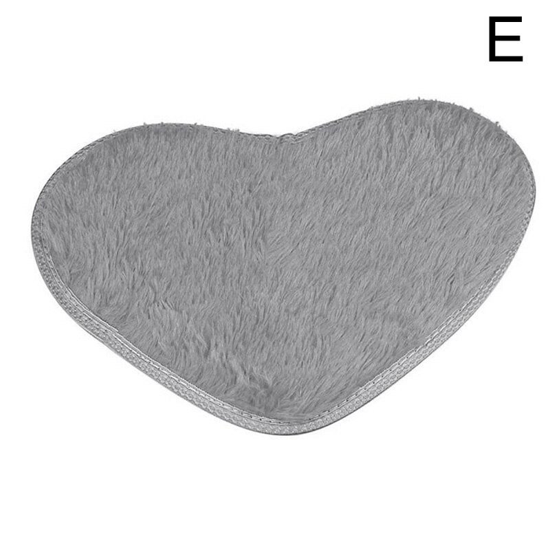 Bath Mats Mini 40X30cm Heart Shape Non-Slip Pad Rug Kit Toilet Pattern Bathroom Small Mats Floor Carpet Mattress For Home Decor