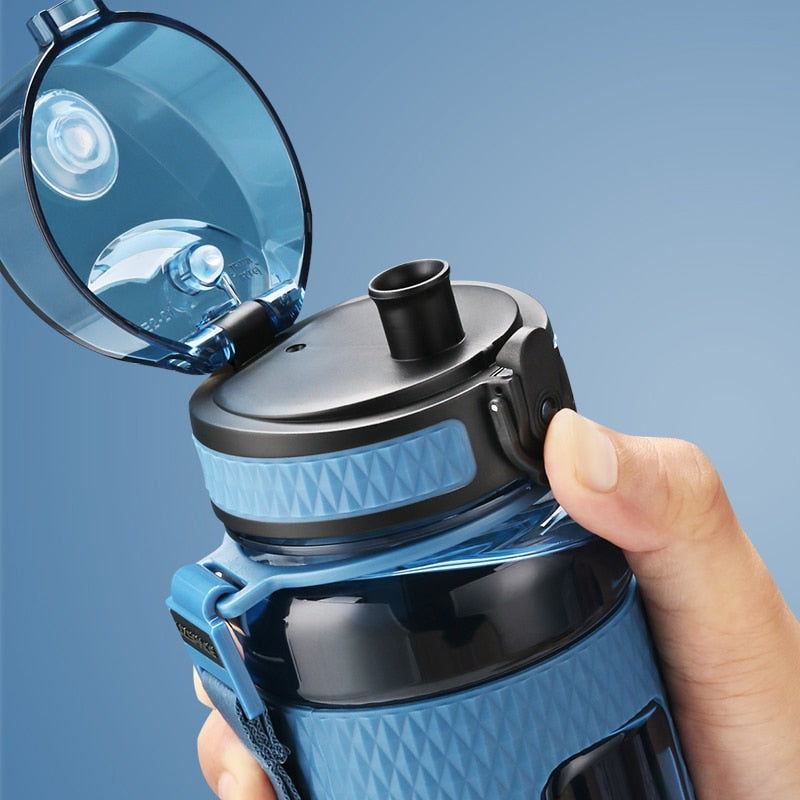 New 500/800/1000ml Sports Water Bottle BPA Free Portable Leak-proof Shaker  bottle Plastic Drinkware Tour Gym Free Shipping items - AliExpress