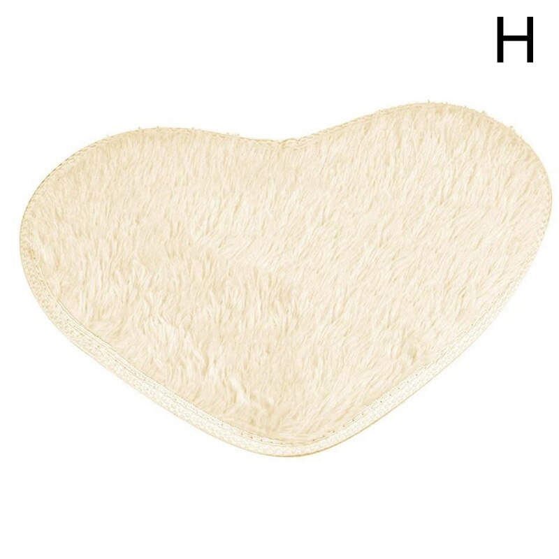 Bath Mats Mini 40X30cm Heart Shape Non-Slip Pad Rug Kit Toilet Pattern Bathroom Small Mats Floor Carpet Mattress For Home Decor