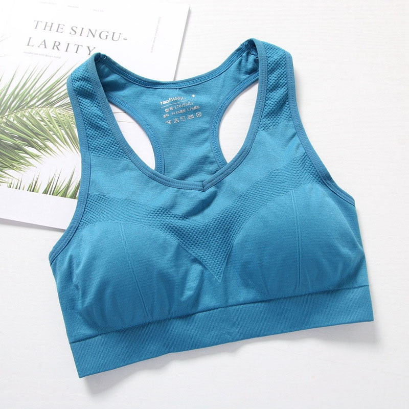 Women Sports Bra Top Push Up Fitness Yoga Bra Underwear Sport Tops For Women Breathable Running Vest Gym Wear bh