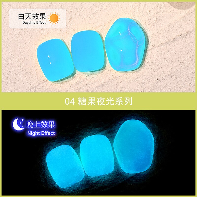 10ml nail glue luminous glue fluorescent luminous glue luminous nail polish glue crystal color changing glue glitter nailpolish