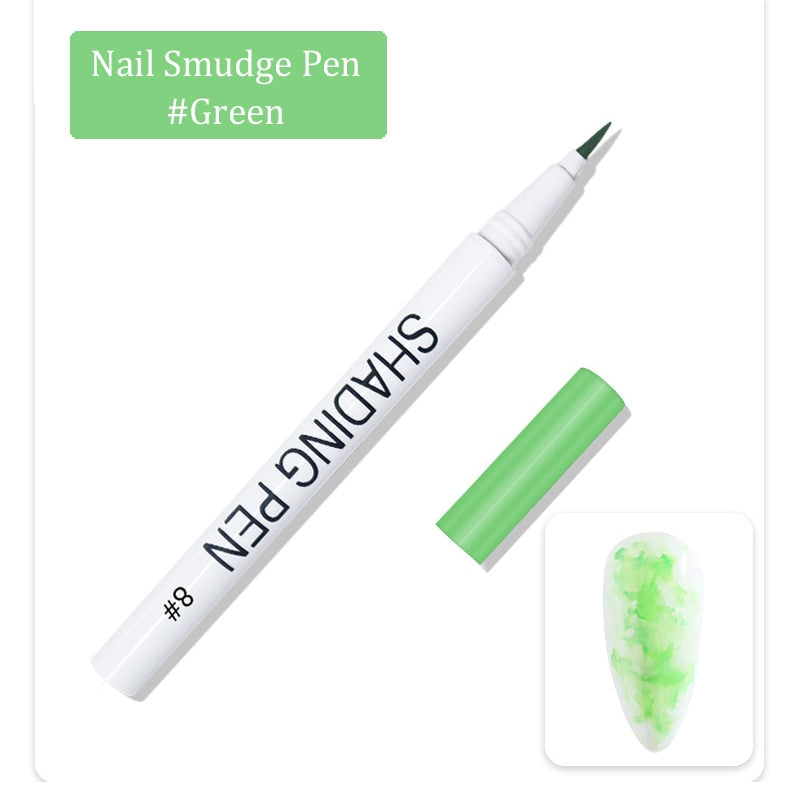 1 Pc Nail Art Graffiti Pen Black Color UV Gel Polish Design Dot Painting Detailing Pen Brushes DIY Nail Art Adorn Tools