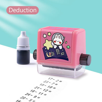 Math Practice Number Rolling Stamp Addition And Subtraction Question Stamp Within 100 Pupils Maths Questions Digital Roller Type