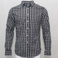 Man fashion cro codile plaid striped shirt male long sleeve dress shirts 100% cotton hombre chemises homme
