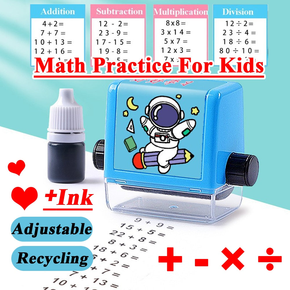 Math Practice Number Rolling Stamp Addition And Subtraction Question Stamp Within 100 Pupils Maths Questions Digital Roller Type