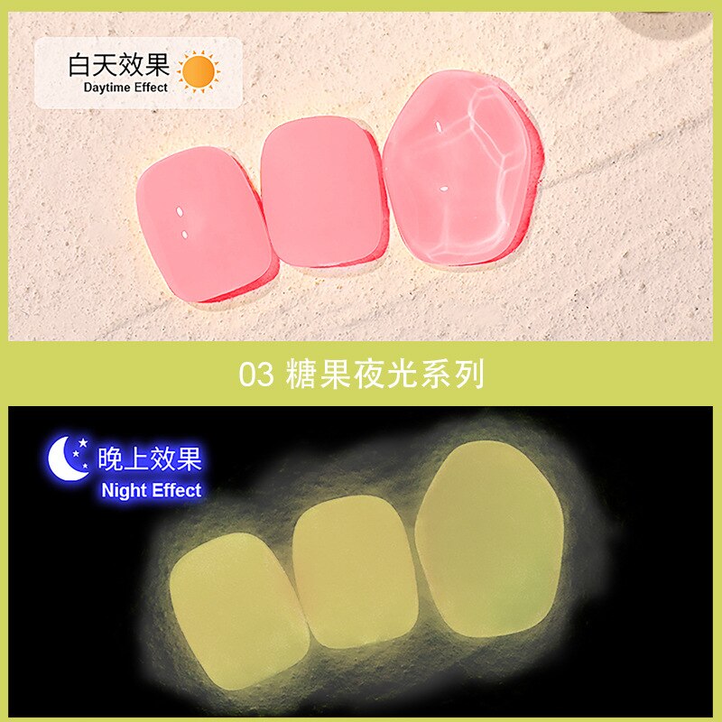 10ml nail glue luminous glue fluorescent luminous glue luminous nail polish glue crystal color changing glue glitter nailpolish