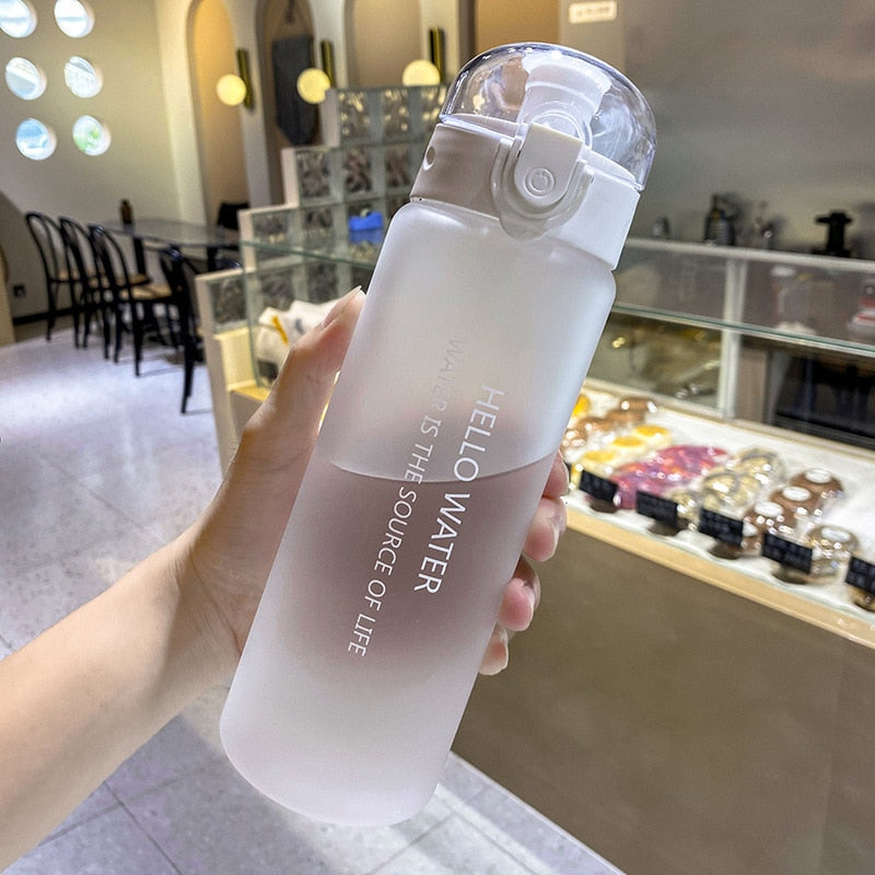 780ml Plastic Water Bottle for Drinking Portable Sport Tea Coffee Cup Kitchen Tools Kids Water Bottle for School Transparent