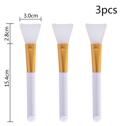 10PCS Soft Cosmetic Makeup Brush DIY Mask Brushes Foundation Skin Face Care Tool Acrylic-Handle Gel Cosmetic Beauty Tools