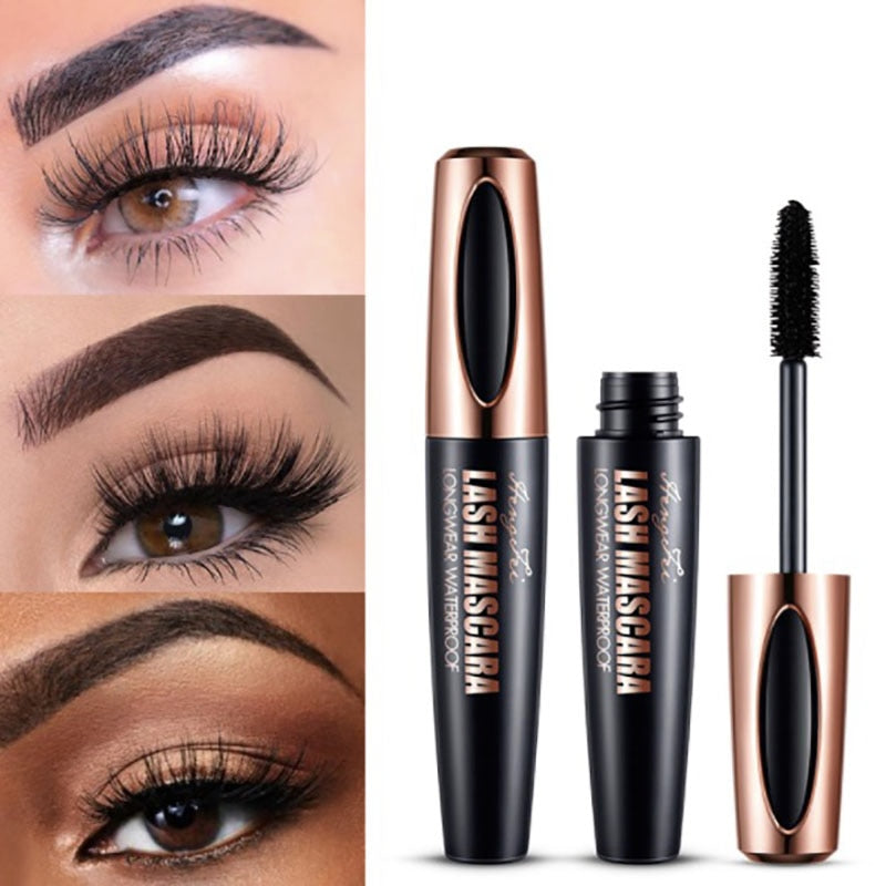 Waterproof Rimel 4D Silk Fiber Lash Mascara Effet Faux Cils Rimel Macara Lengthens Eyelash Growth Lash Lift Bulklash