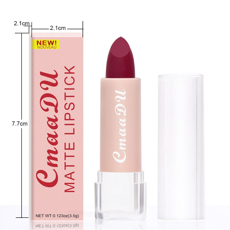 2022 New Sexy 15 Colors Lips Makeup Lipstick Lip Gloss Long Lasting Moisture Cosmetic Lipstick Red Lip Matte Lipstick Waterproof