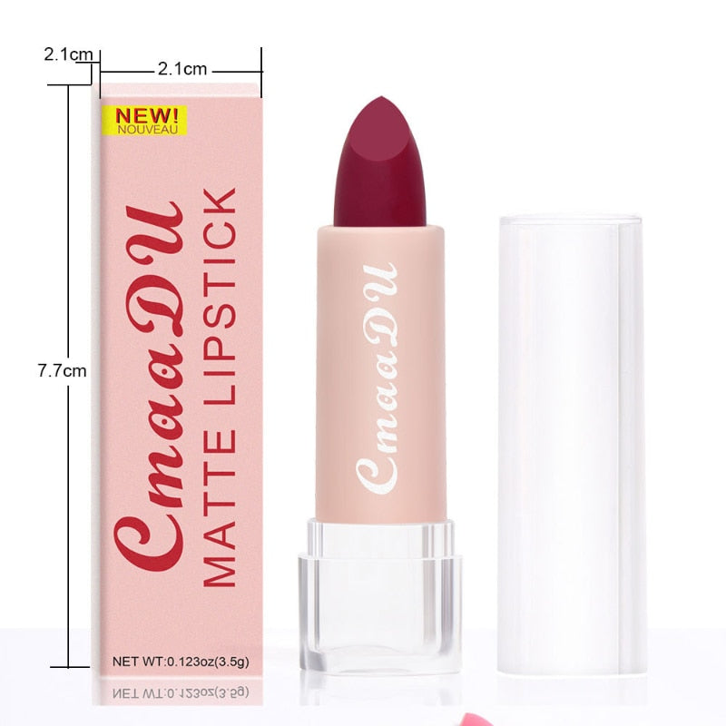 2022 New Sexy 15 Colors Lips Makeup Lipstick Lip Gloss Long Lasting Moisture Cosmetic Lipstick Red Lip Matte Lipstick Waterproof